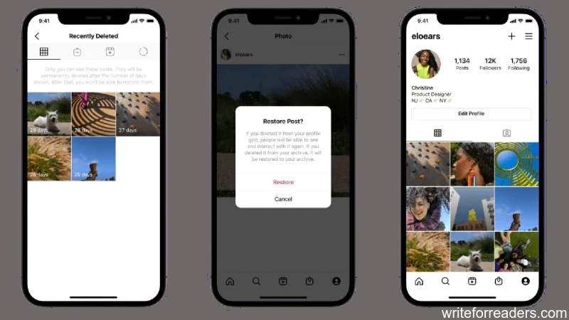 how to recover instagram deleted post, reels, stories